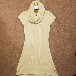 Cream sweater dress